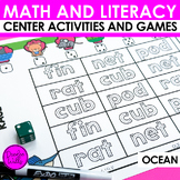 Ocean Phonics Literacy Games and Spring Math Centers for K