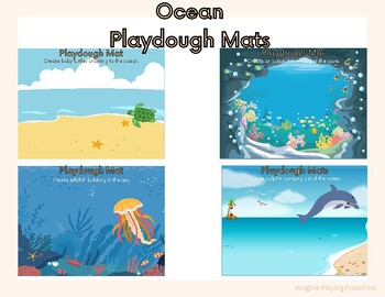 Ocean Play Dough Mats and Accessories by Picklebums - Printables and Clipart
