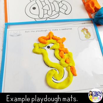 Ocean Playdough Mats | Fine Motor Activities