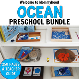 Ocean Preschool Math and Literacy Centers Bundle