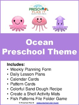 Preview of Ocean Preschool Theme