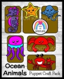 Ocean Puppet Craft Activity - Seahorse, Stingray, Jellyfis
