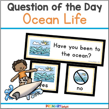 Preview of Summer Question of the Day Preschool with Ocean Life | Science Questions