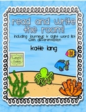Ocean Read and Write the Room-Kindergarten List