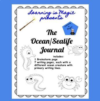 Preview of Ocean/Sea Life Theme Journal