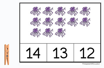Preview of Ocean- Sea- Octopus/ Octopi- Counting Sets 1-30 - Google slide activities