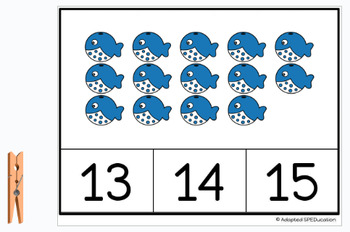 Preview of Ocean- Sea- Round Blue Whale- Counting Sets 1-30 - Google slide activities