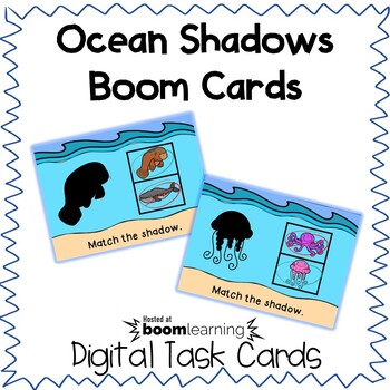 Preview of Ocean Shadows Visual Discrimination Boom Cards