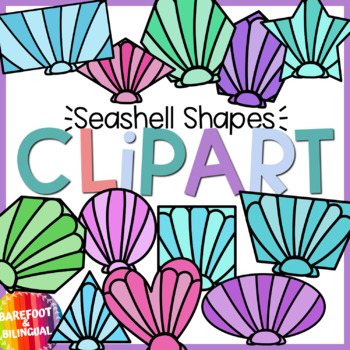 Preview of Ocean Shapes Clipart -  Seashell Shapes - Shells Clip art