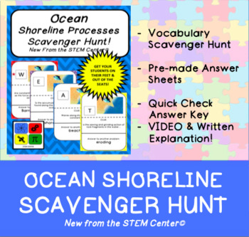 Preview of Ocean Shorelines Scavenger Hunt
