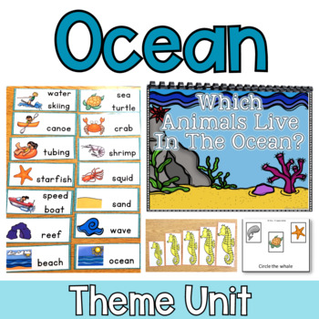 Preview of Ocean Thematic Unit For Special Education - Reading, Math & Language Development