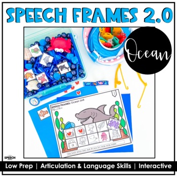 Preview of Ocean Speech Frames- No Prep Speech Language Therapy
