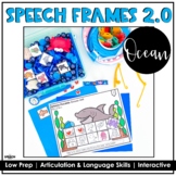 Ocean Speech Frames- No Prep Speech Language Therapy