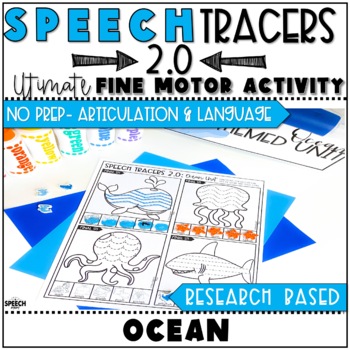 Preview of Ocean Speech Therapy Activity: No Prep Fine Motor