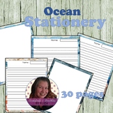 Ocean Stationery Paper - Under the Ocean lined paper - Bea