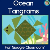 Ocean Tangram Puzzles DIGITAL | 2D Shapes Math Center | Tangrams