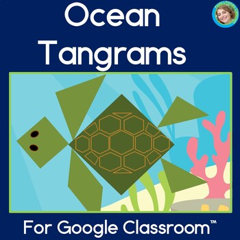 Preview of Ocean Tangrams Digital Math Puzzles & Brain Teasers with Congruent 2D Shapes