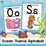 Under the Sea Ocean Theme Classroom Decor Alphabet Posters