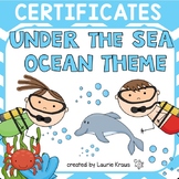 Ocean Theme Certificates