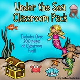 Editable Ocean Theme Classroom Decor Pack