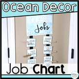 Ocean Theme Classroom Decor Job Chart - Calm Under the Sea Decor