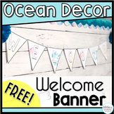 Ocean Theme Classroom Decor Welcome Banner Free - Calm Und
