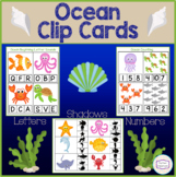 Ocean Clip Cards - Letters, Numbers & Shadows