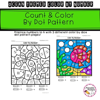 Download Ocean Color by Number by PrintablePrompts | Teachers Pay ...