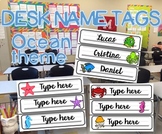 Ocean Theme Desk Name Tags