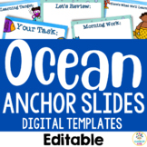 Ocean Theme: Editable Daily Slideshow Templates