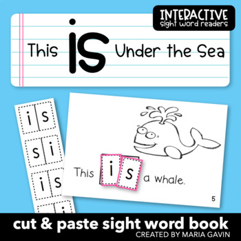Preview of Ocean Theme Emergent Reader for Sight Word IS: "This Is Under the Sea" Book