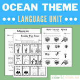 Ocean Theme Language Unit for Speech Language Therapy