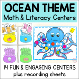Ocean Theme Math and Literacy Centers for Pre-K and Kindergarten