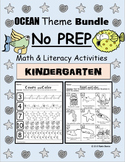 Ocean Theme NO PREP Math & Literacy Activities