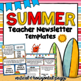 Ocean Theme Newsletter Templates | Editable | Summertime T
