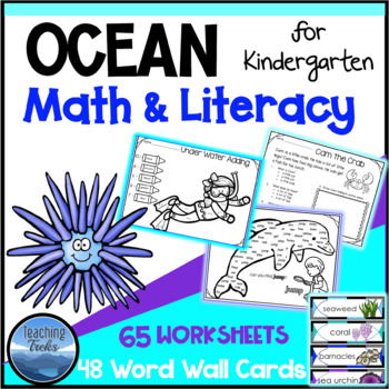 Preview of Ocean Activities: Ocean Animals & More Packet - Ocean Math and Literacy Fun