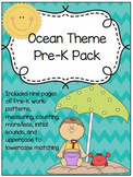 Ocean Theme Preschool Pack