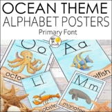 Ocean Theme Primary Alphabet Posters All Sea Life | Ocean 