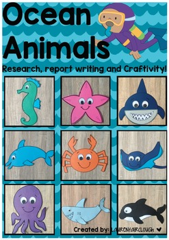 Preview of Ocean Theme Writing and Craftivity