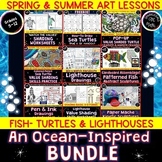 Art Lessons & Skill Practice Worksheets-Spring & Summer BU