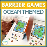 Ocean Themed Barrier Games Speech Therapy - Speaking and L