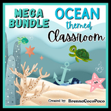 Ocean Themed Classroom Decoration Mega Bundle w/ Teaching 