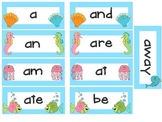 Kindergarten Dolche Word Wall Words- Small Ocean Themed