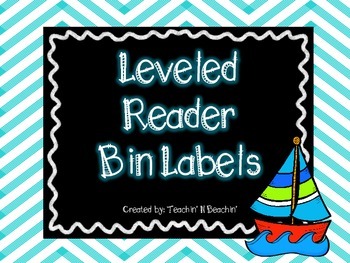 Preview of Beach Themed Leveled Reader Labels