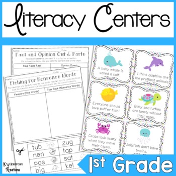Preview of Ocean Themed Literacy Activity Bundle