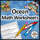 Ocean Math, Ocean Animals Math Worksheets for Ocean Themed Learning