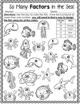 Multiplication & Division Ocean-Themed by The Literacy Loft | TpT