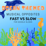Ocean Themed Musical Opposites: Fast vs Slow (Google Slides)