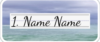 Preview of Ocean Themed Name Tags and Label