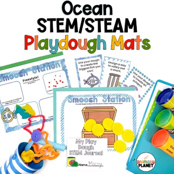 Summer STEM Activities for Elementary Students - Summer Playdough STEM Mats  